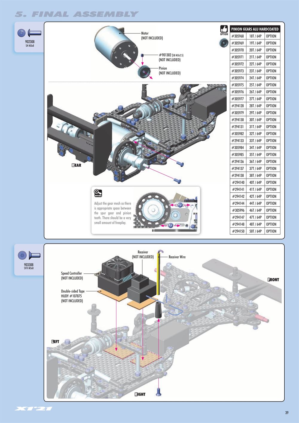 Xray - X1 2021 (X1'21) - Manual - Page 39