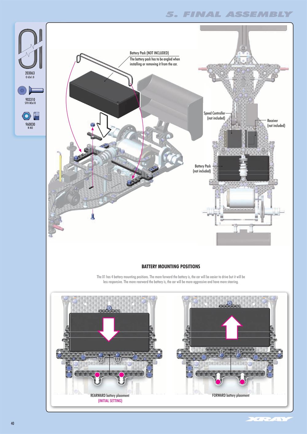 Xray - X1 2021 (X1'21) - Manual - Page 40