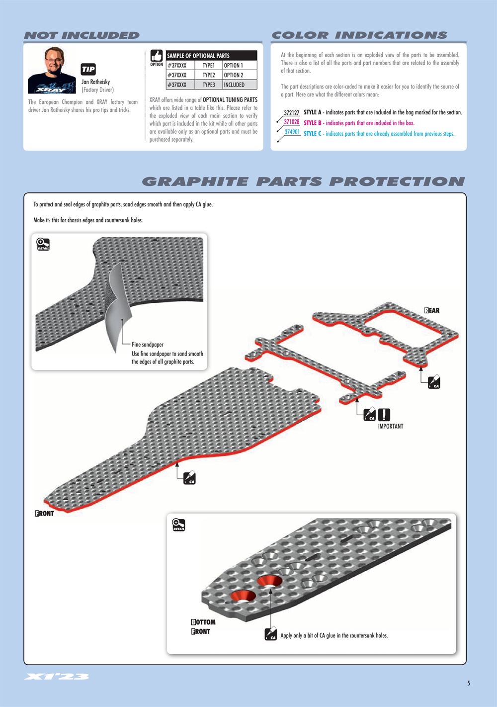 Xray - X1 2023 (X1'23) - Manual - Page 5