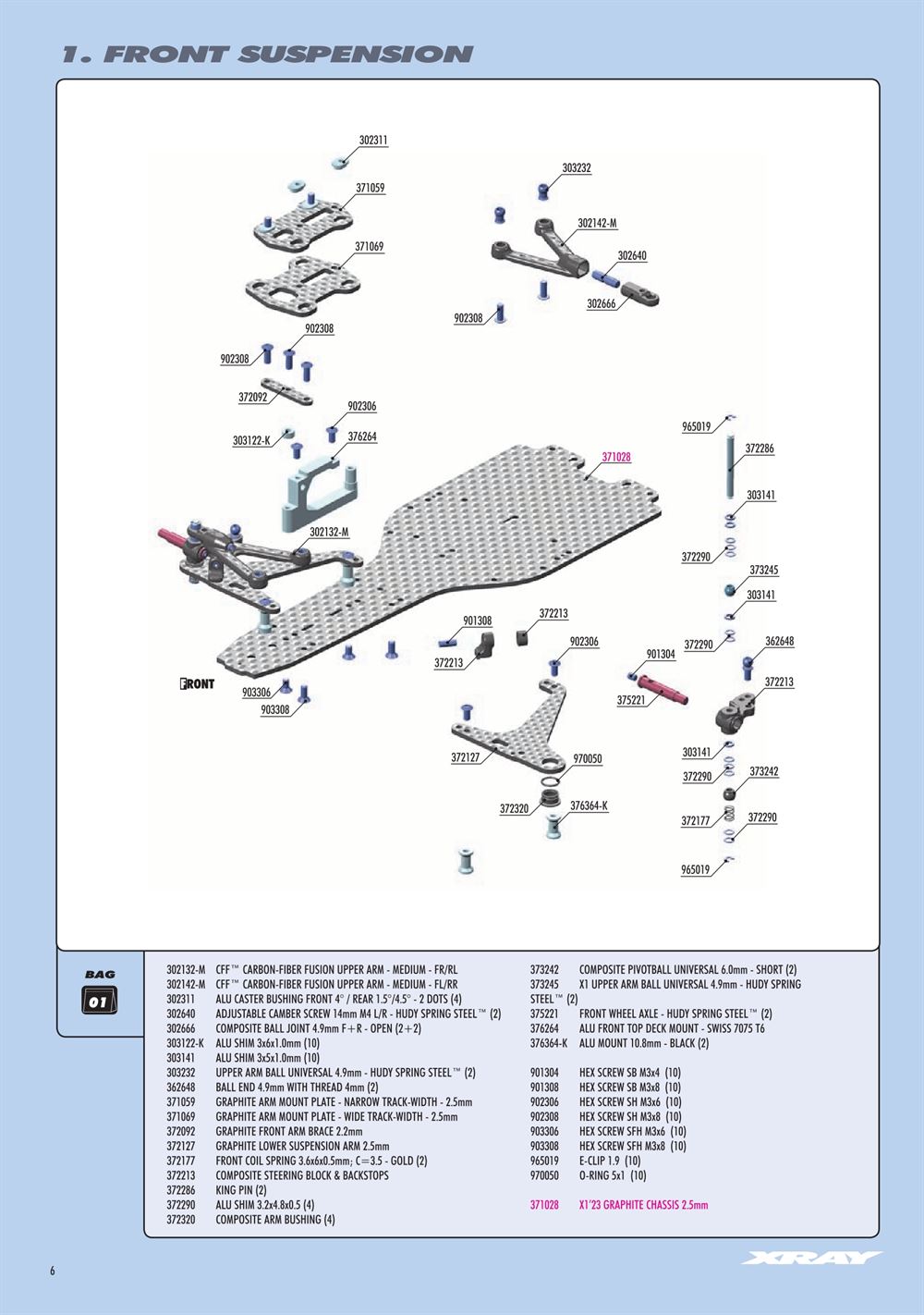 Xray - X1 2023 (X1'23) - Manual - Page 6
