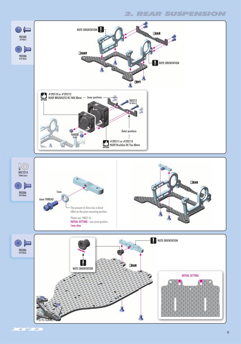 Xray - X1 2023 (X1'23) - Manual - Page 15