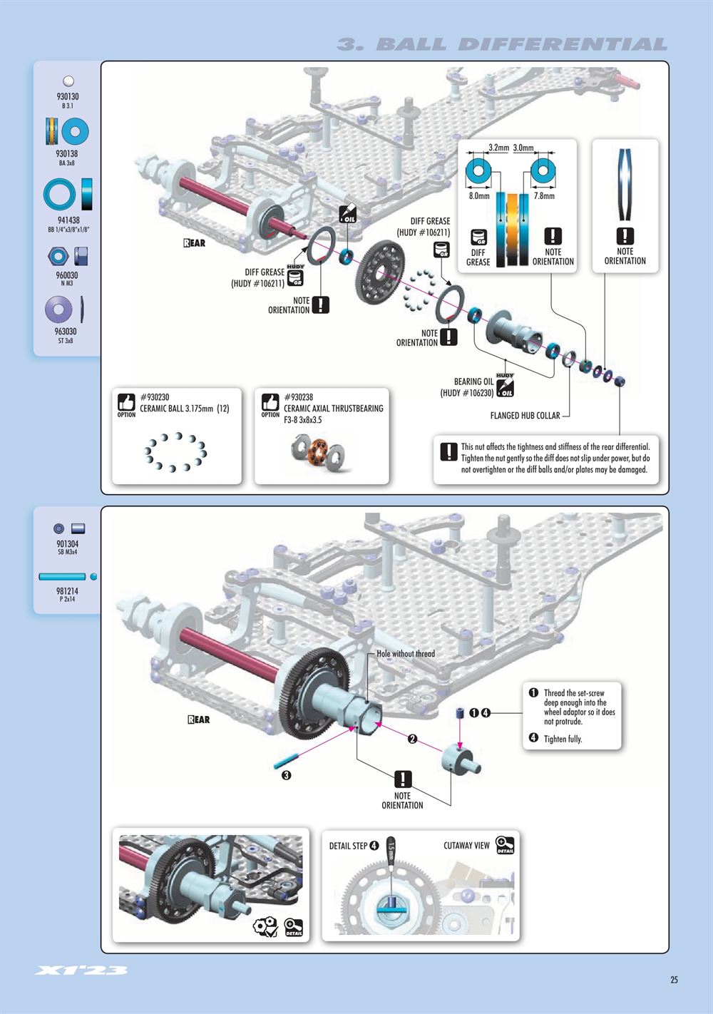 Xray - X1 2023 (X1'23) - Manual - Page 25