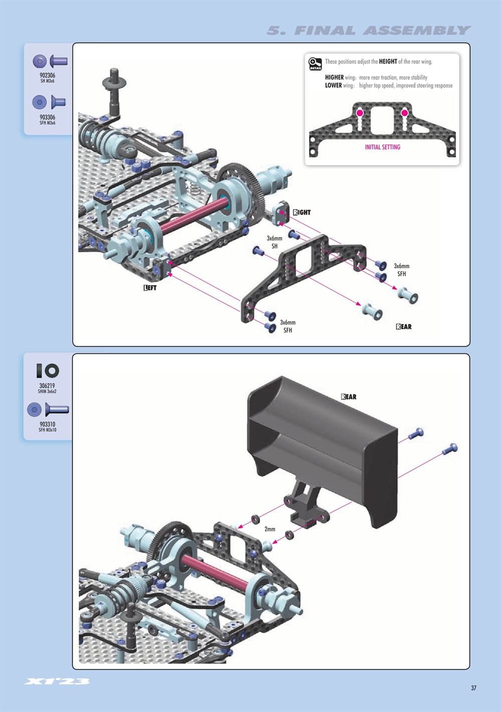 Xray - X1 2023 (X1'23) - Manual - Page 37