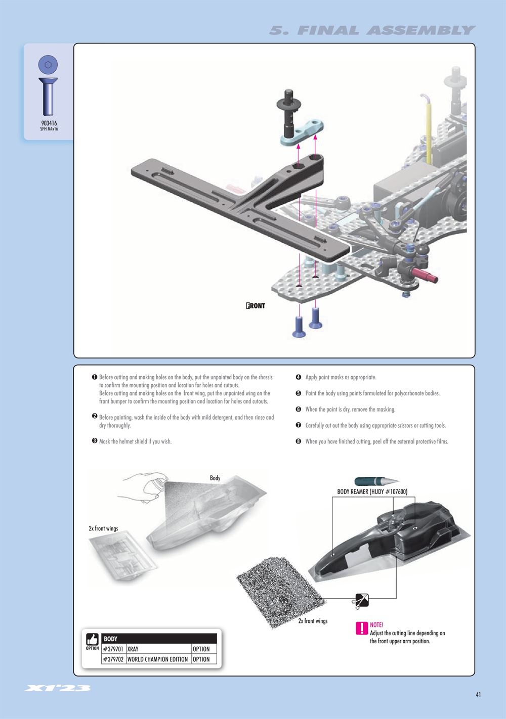 Xray - X1 2023 (X1'23) - Manual - Page 41