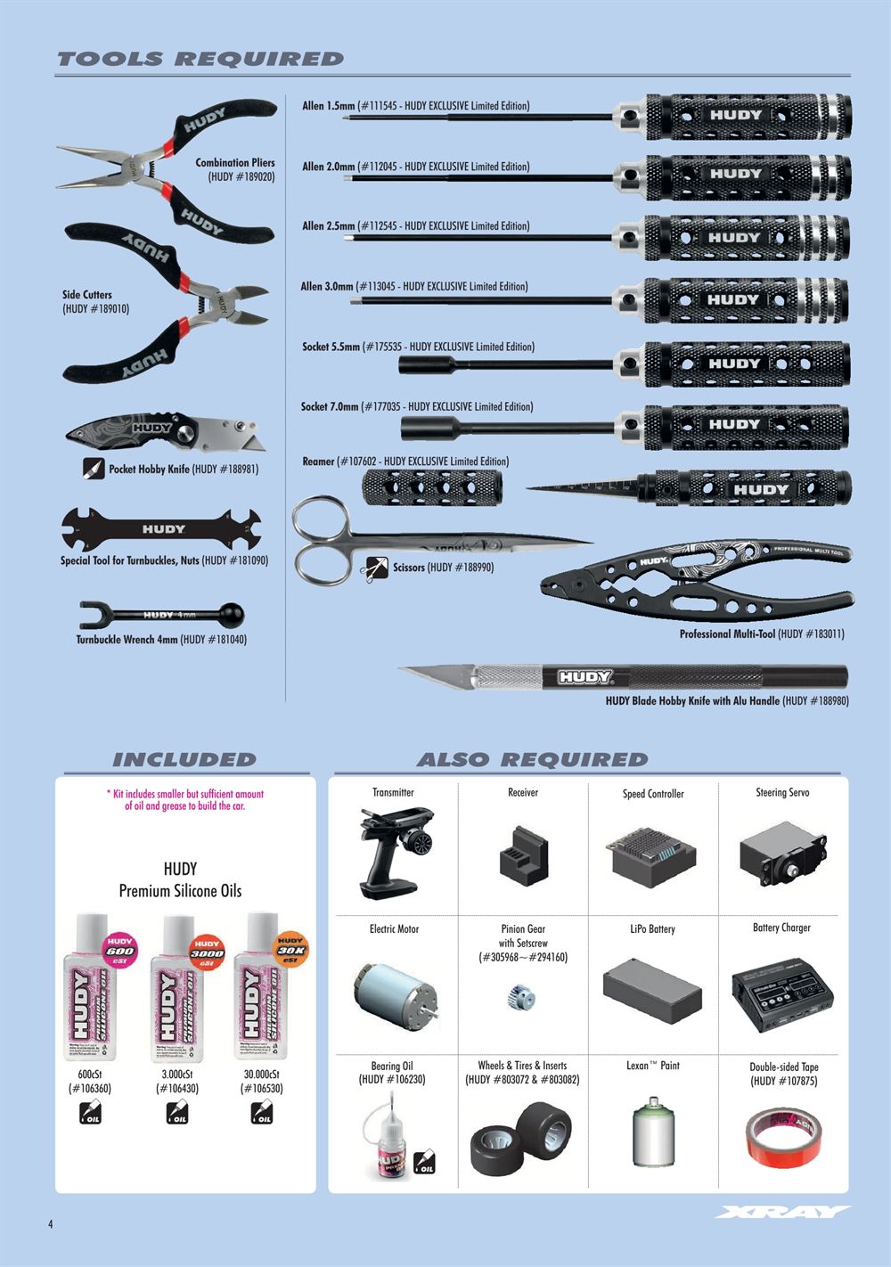 Xray - X1 2024 (X1'24) - Manual - Page 4