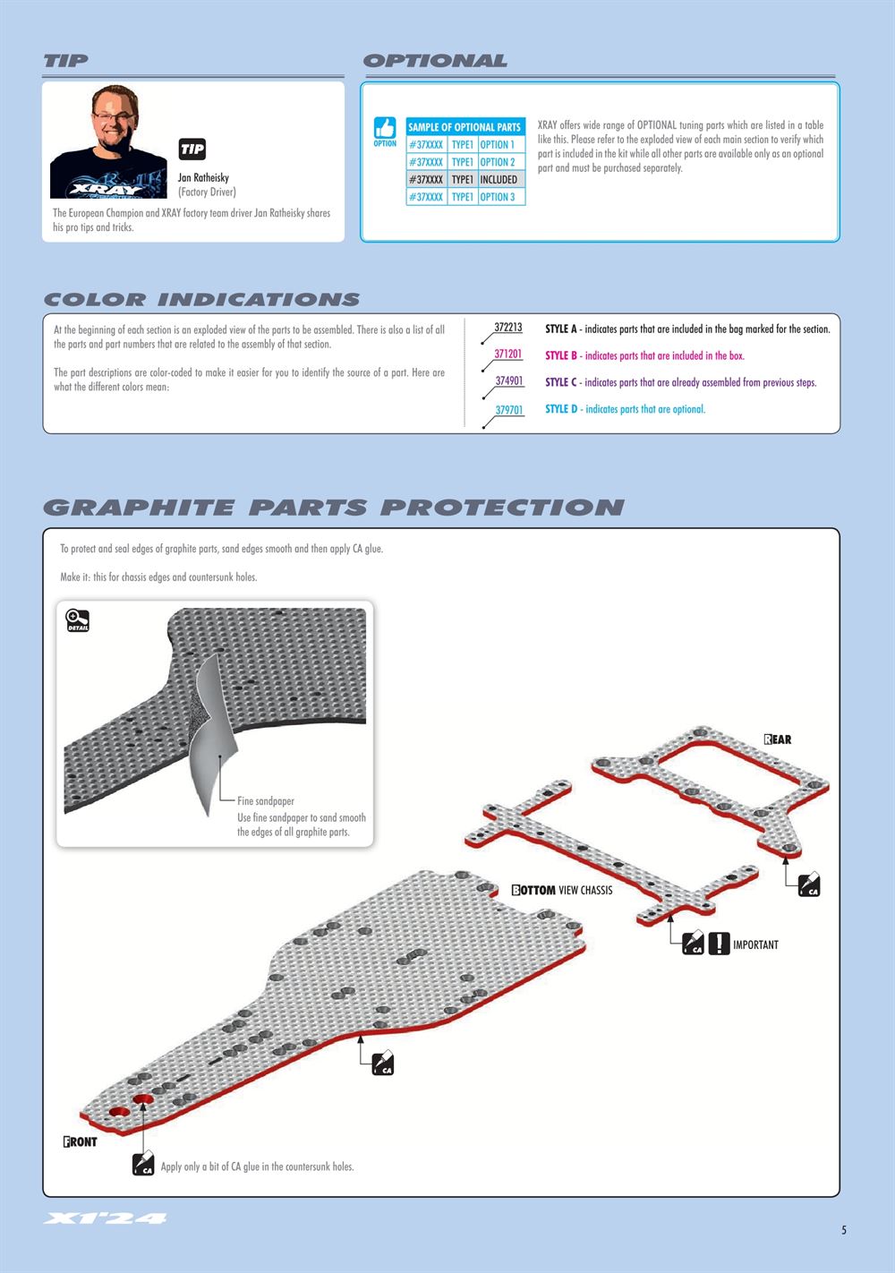Xray - X1 2024 (X1'24) - Manual - Page 5