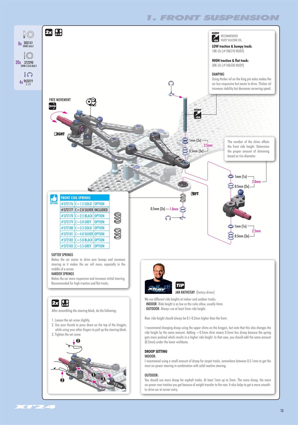 Xray - X1 2024 (X1'24) - Manual - Page 13