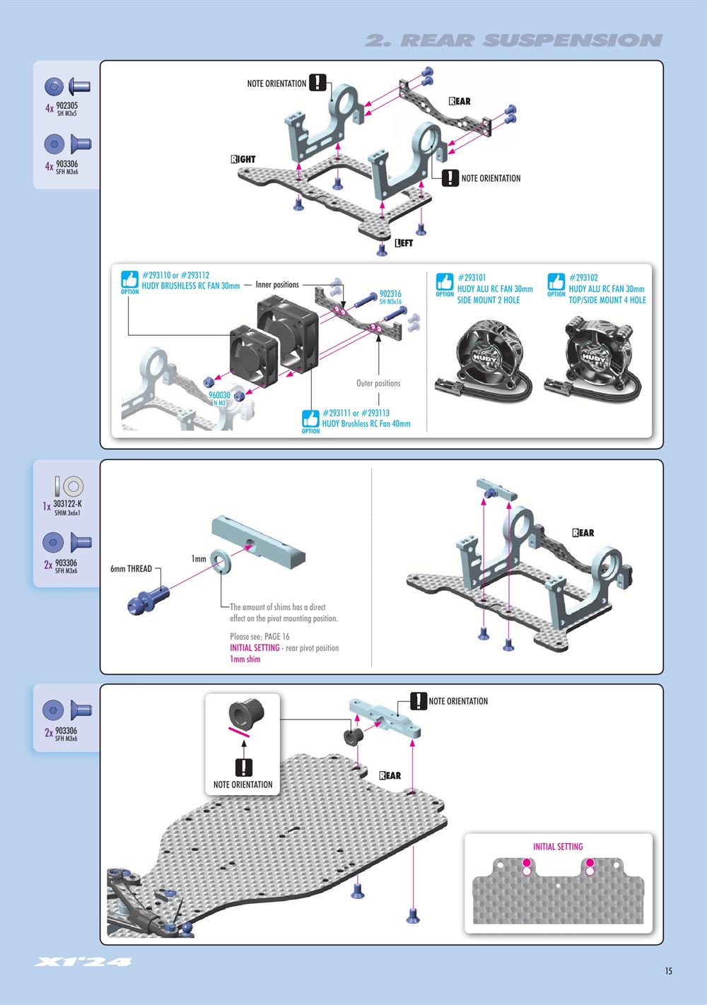 Xray - X1 2024 (X1'24) - Manual - Page 15
