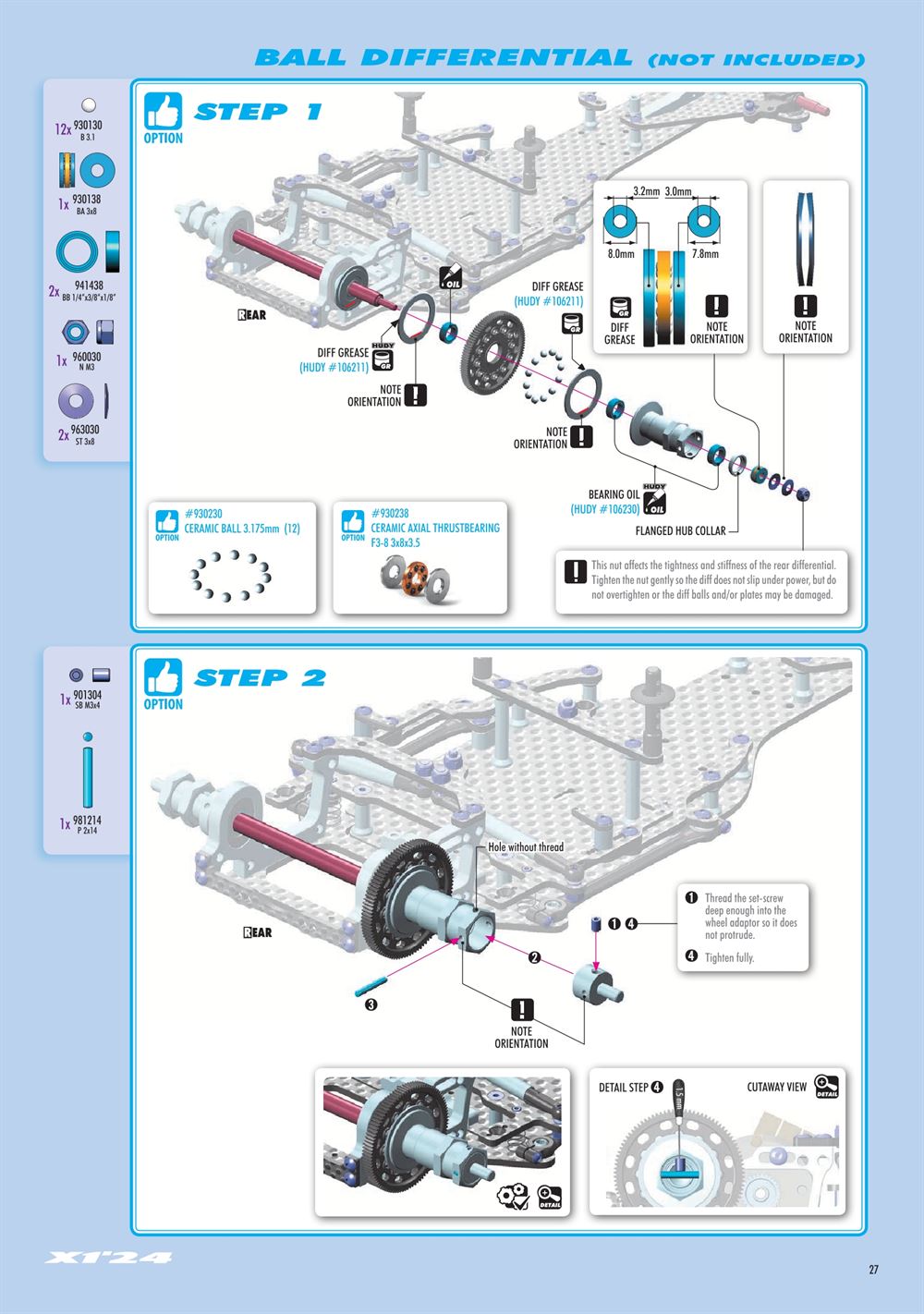 Xray - X1 2024 (X1'24) - Manual - Page 27