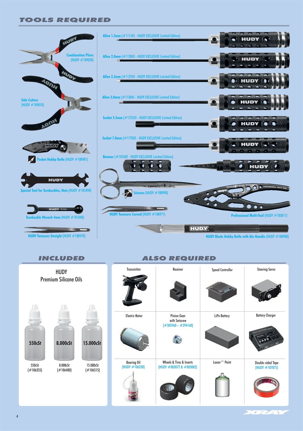 Xray - X1 2025 (X1'25) - Manual - Page 4