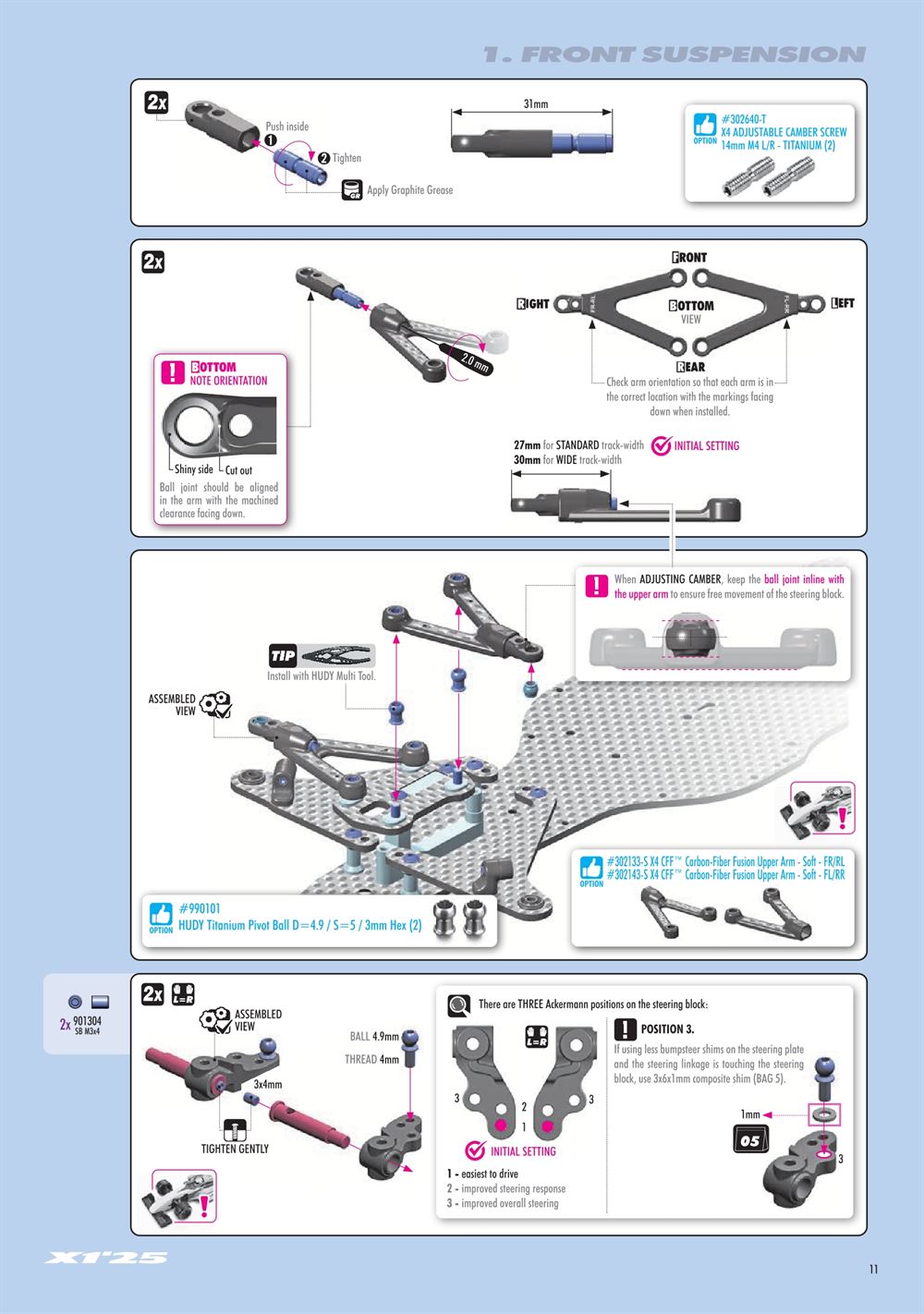 Xray - X1 2025 (X1'25) - Manual - Page 11