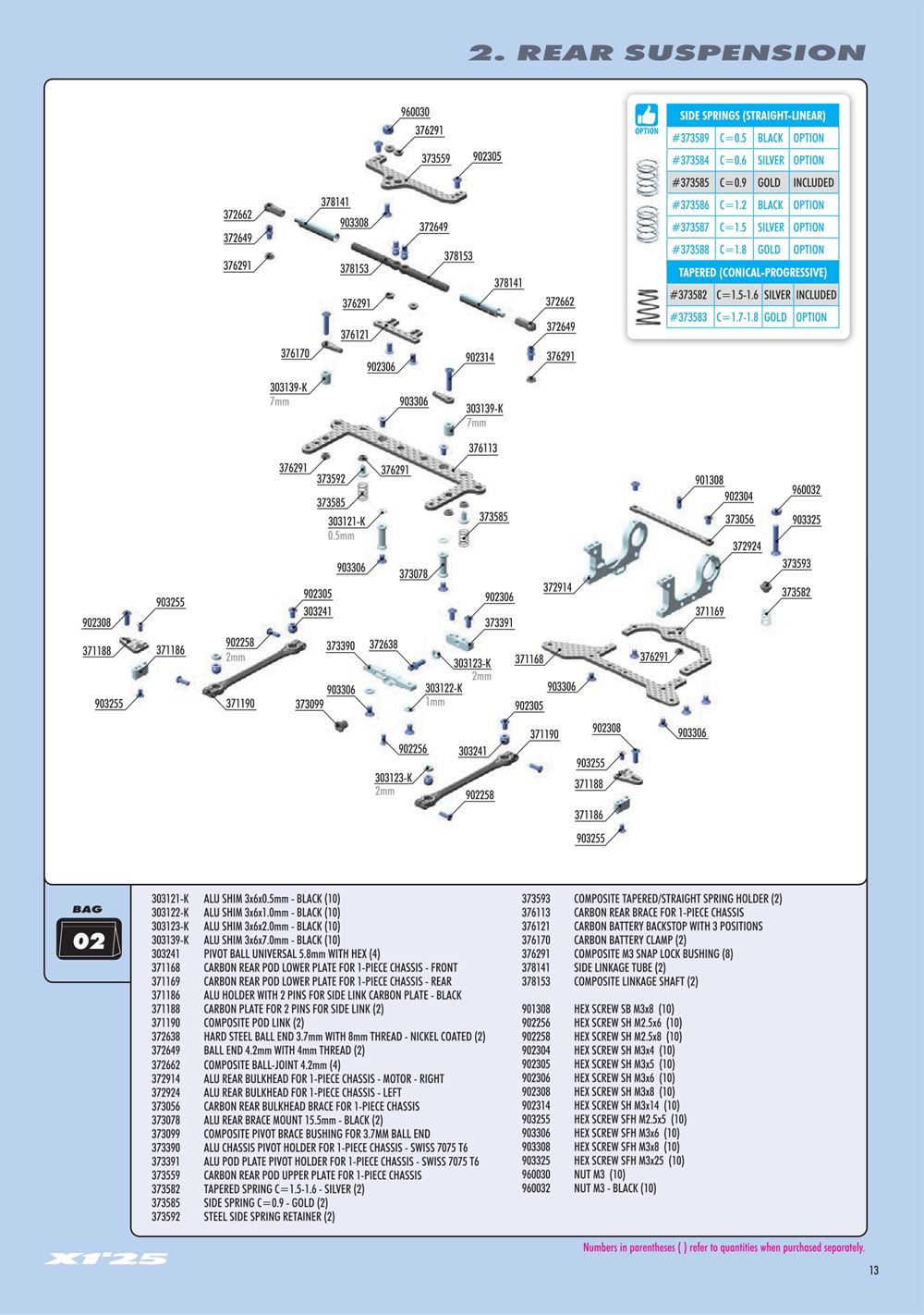 Xray - X1 2025 (X1'25) - Manual - Page 13