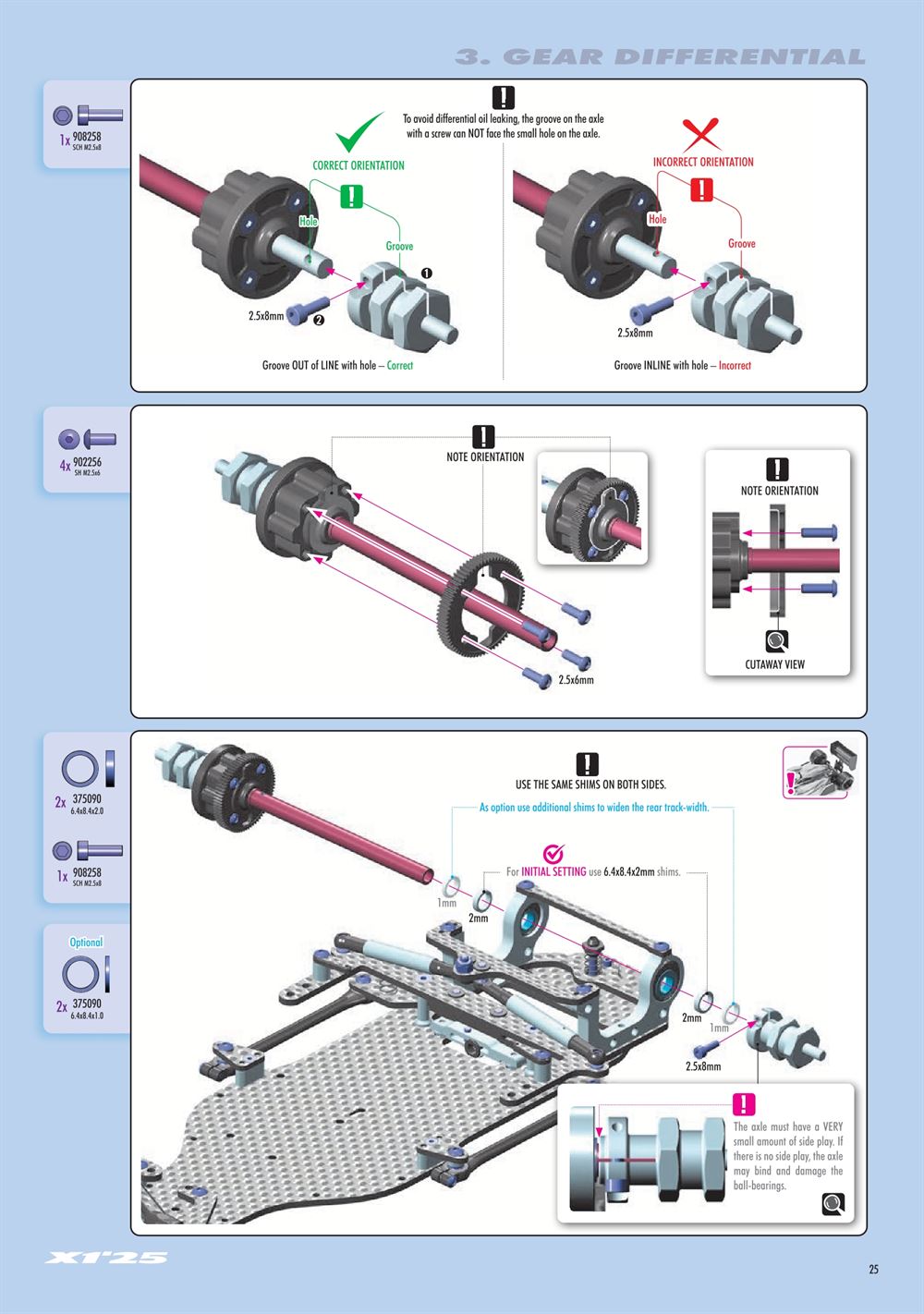 Xray - X1 2025 (X1'25) - Manual - Page 25