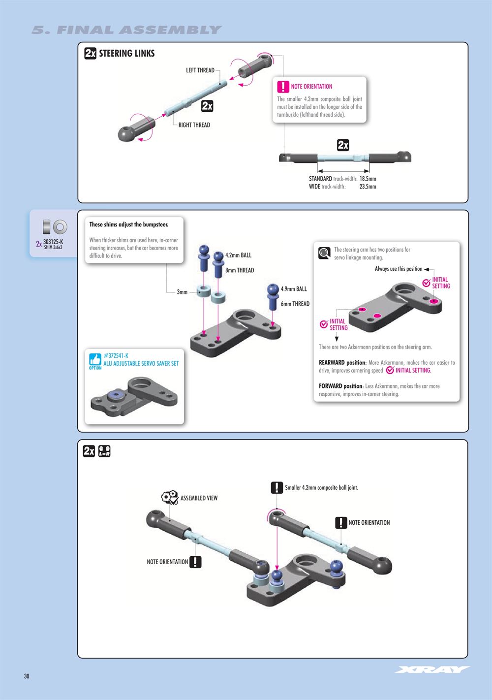 Xray - X1 2025 (X1'25) - Manual - Page 30