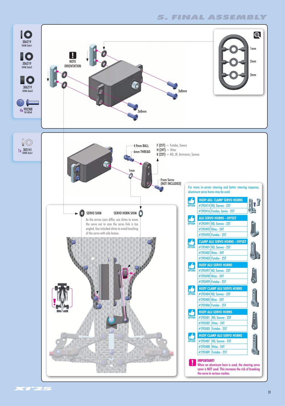 Xray - X1 2025 (X1'25) - Manual - Page 31