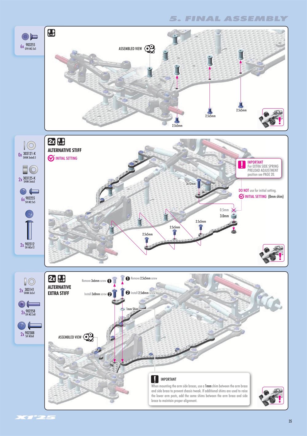 Xray - X1 2025 (X1'25) - Manual - Page 35