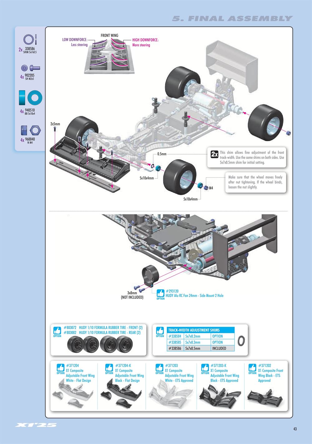 Xray - X1 2025 (X1'25) - Manual - Page 43