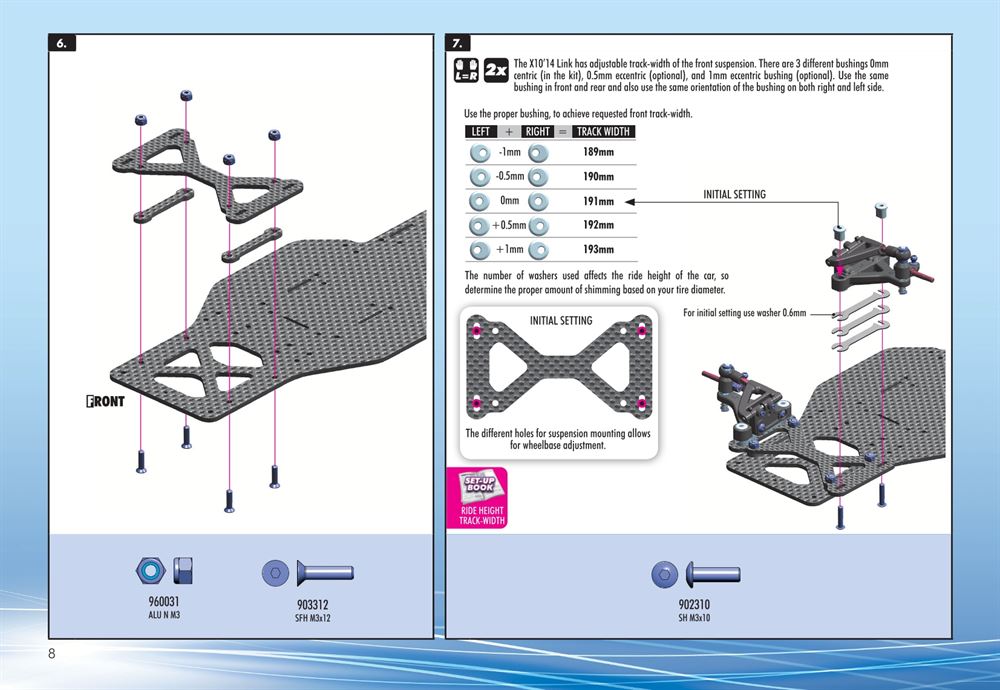 Xray - X10 2015 Specs (X10'15) - Manual - Page 8