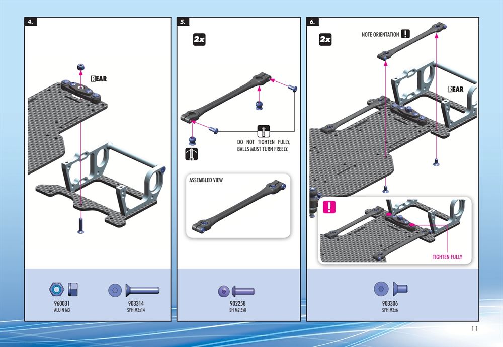 Xray - X10 2015 Specs (X10'15) - Manual - Page 11