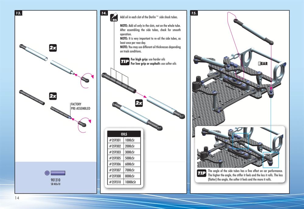 Xray - X10 2015 Specs (X10'15) - Manual - Page 14