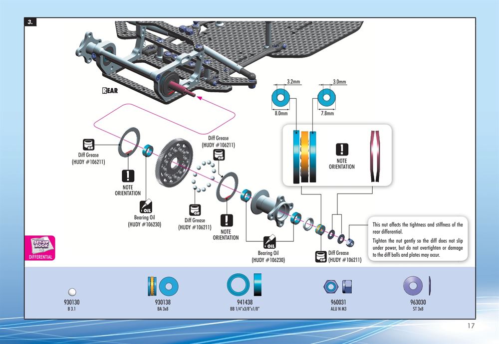 Xray - X10 2015 Specs (X10'15) - Manual - Page 17