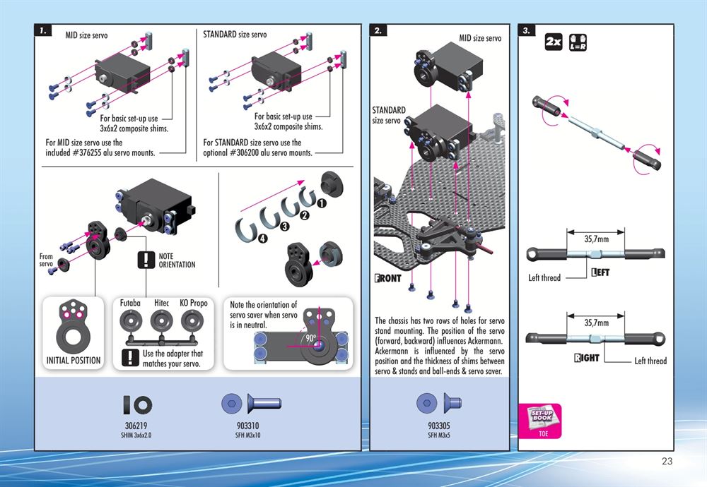 Xray - X10 2015 Specs (X10'15) - Manual - Page 23