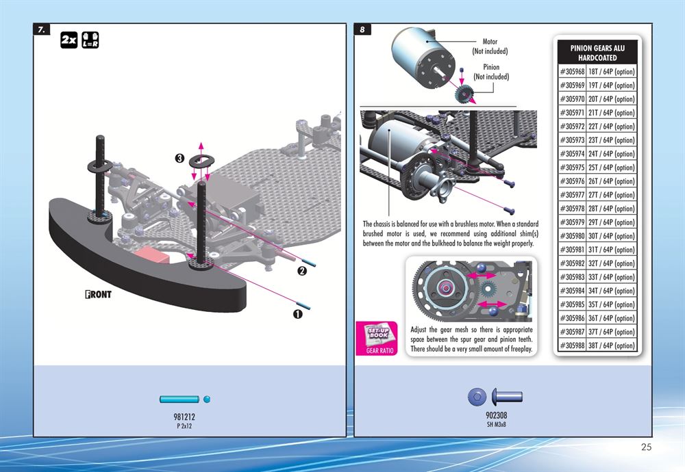 Xray - X10 2015 Specs (X10'15) - Manual - Page 25