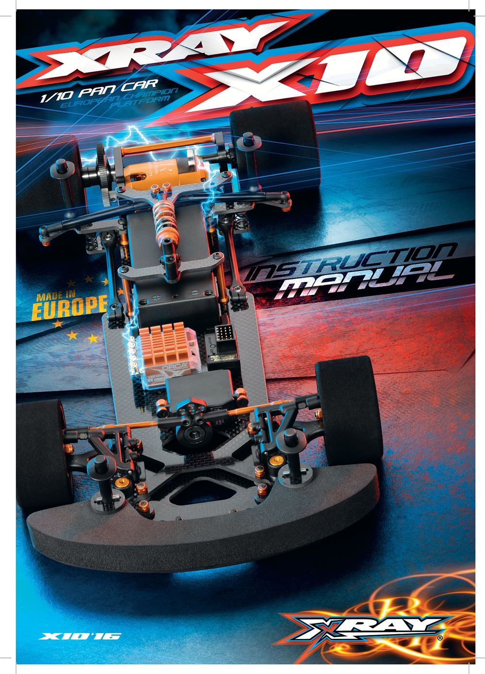 Xray - X10 2016 Specs (X10'16) - Manual - Page 1