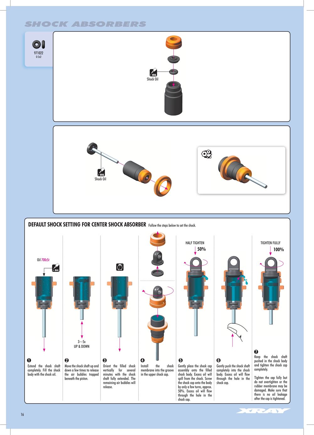 Xray - X10 2016 Specs (X10'16) - Manual - Page 16