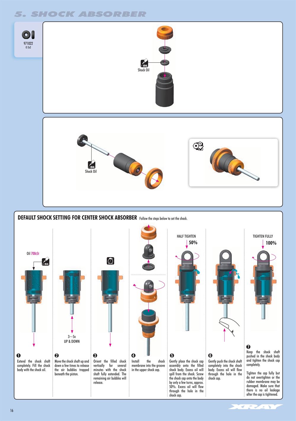Xray - X10 2018 Specs (X10'18) - Manual - Page 16