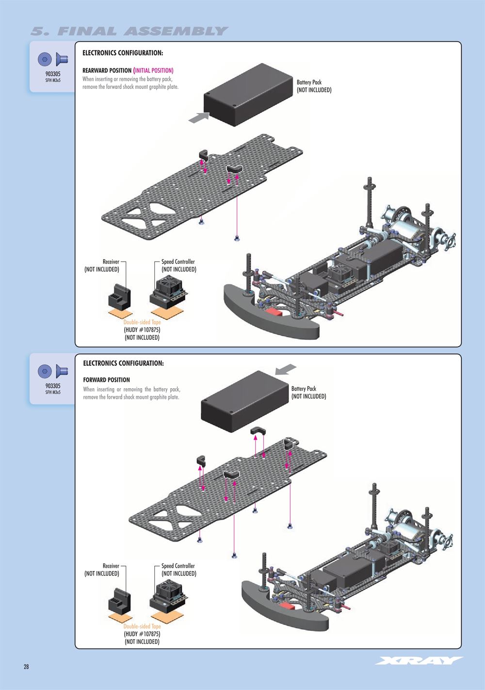 Xray - X10 2022 Specs (X10'22) - Manual - Page 28