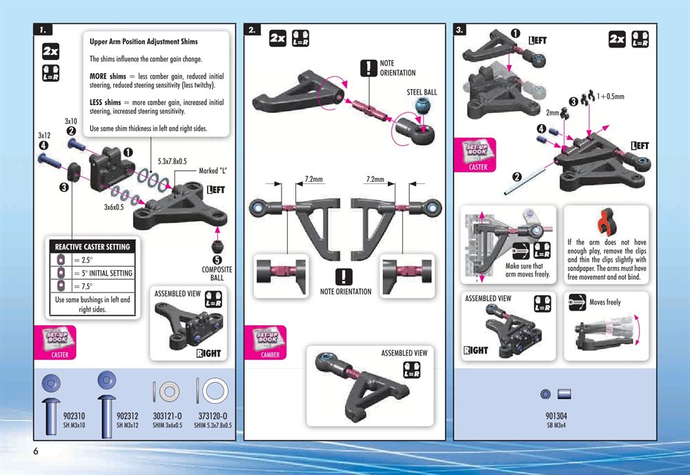 Xray - X12 2015 Specs (X12'15) - Manual - Page 6