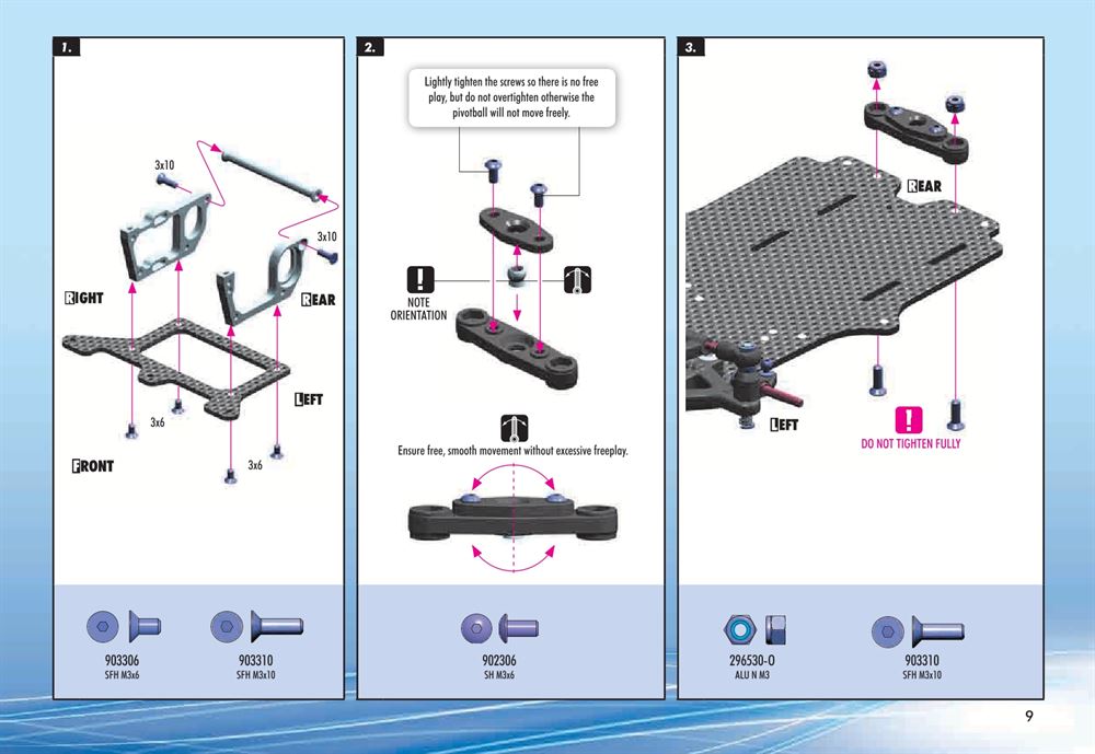 Xray - X12 2015 Specs (X12'15) - Manual - Page 9