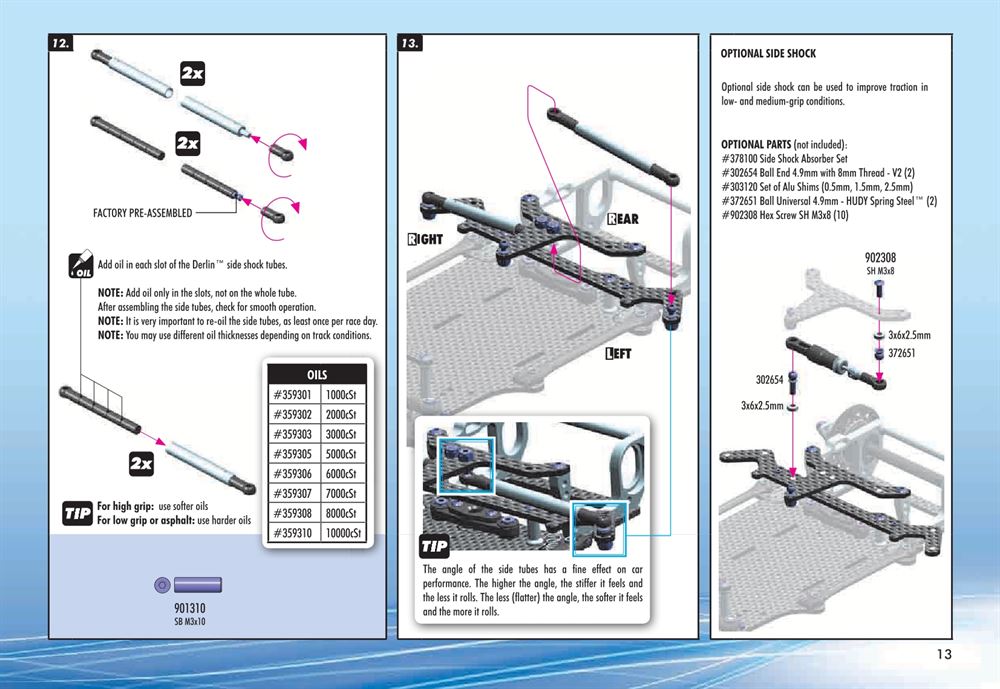 Xray - X12 2015 Specs (X12'15) - Manual - Page 13