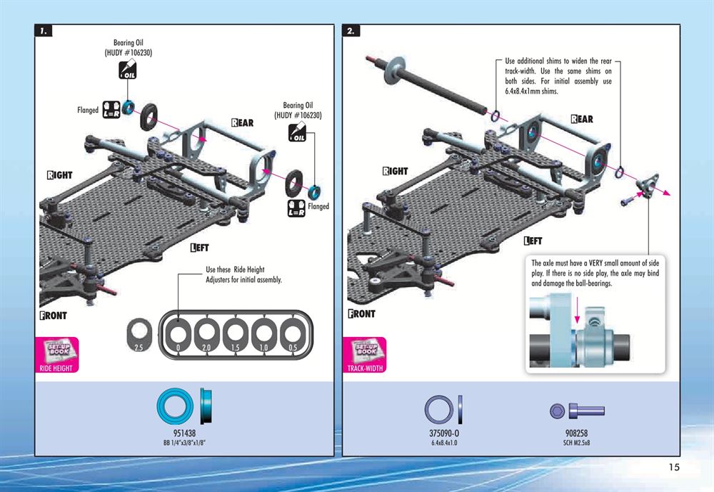 Xray - X12 2015 Specs (X12'15) - Manual - Page 15
