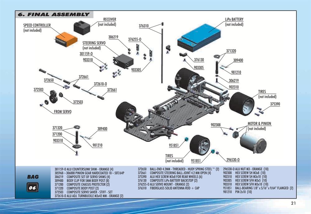 Xray - X12 2015 Specs (X12'15) - Manual - Page 21