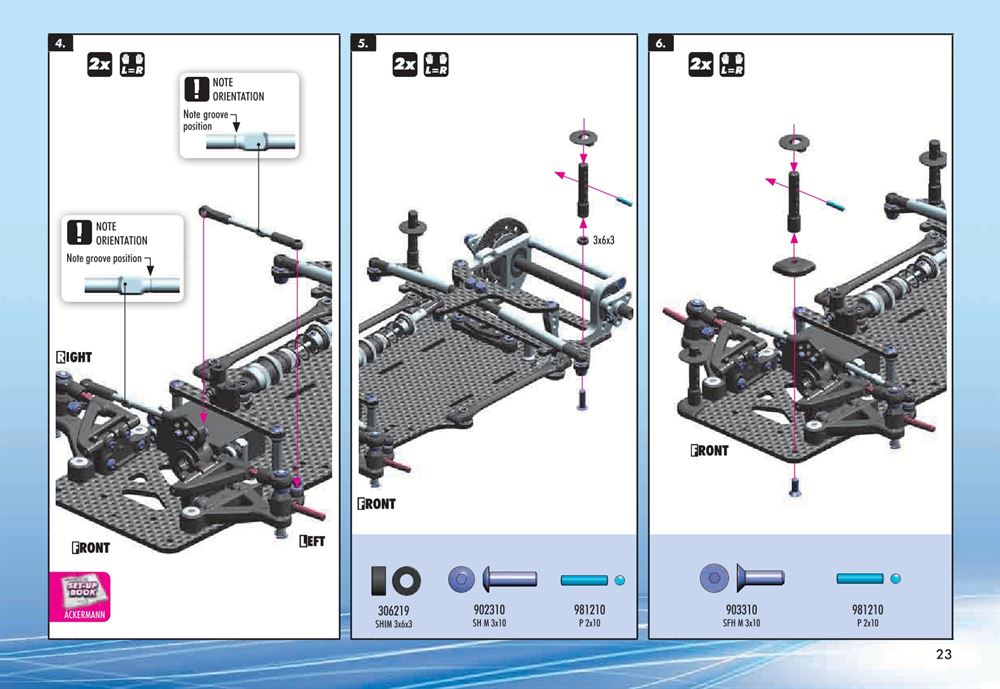 Xray - X12 2015 Specs (X12'15) - Manual - Page 23