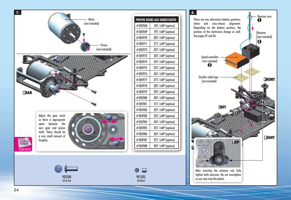 Xray - X12 2015 Specs (X12'15) - Manual - Page 24