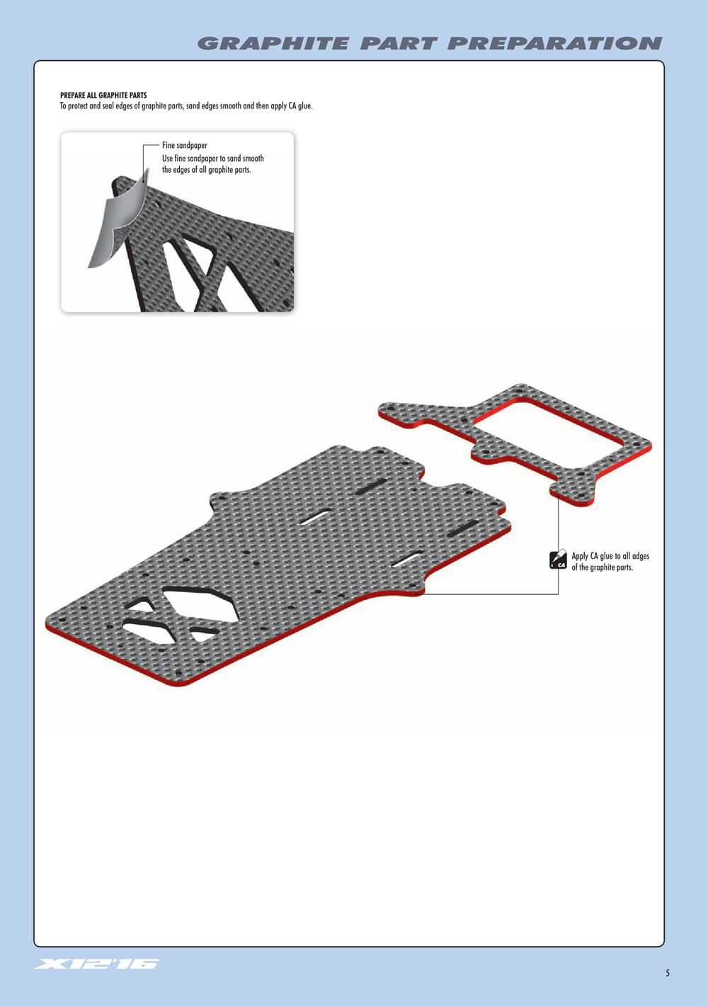 Xray - X12 2016 Specs (X12'16) - Manual - Page 5