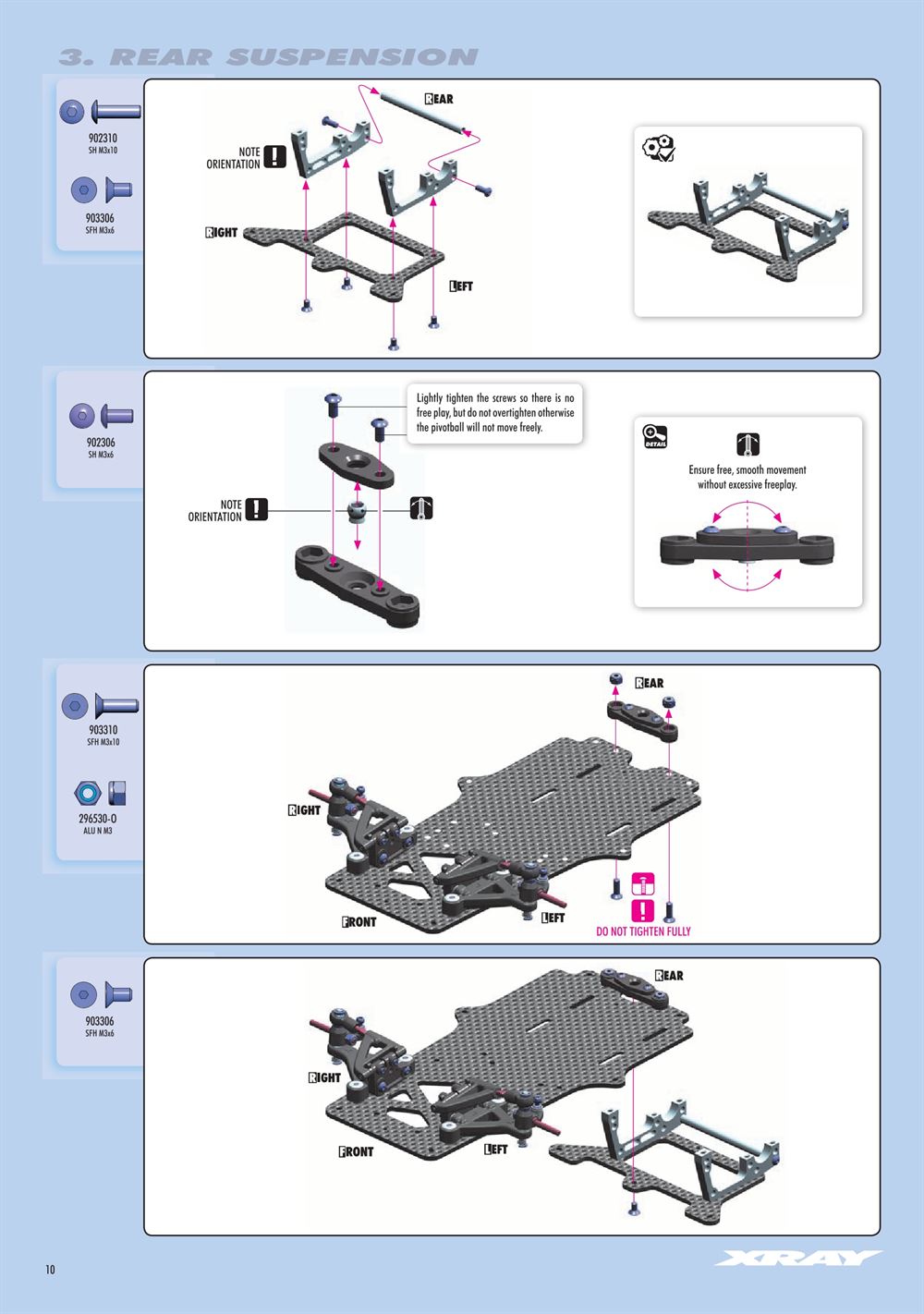 Xray - X12 2016 Specs (X12'16) - Manual - Page 10