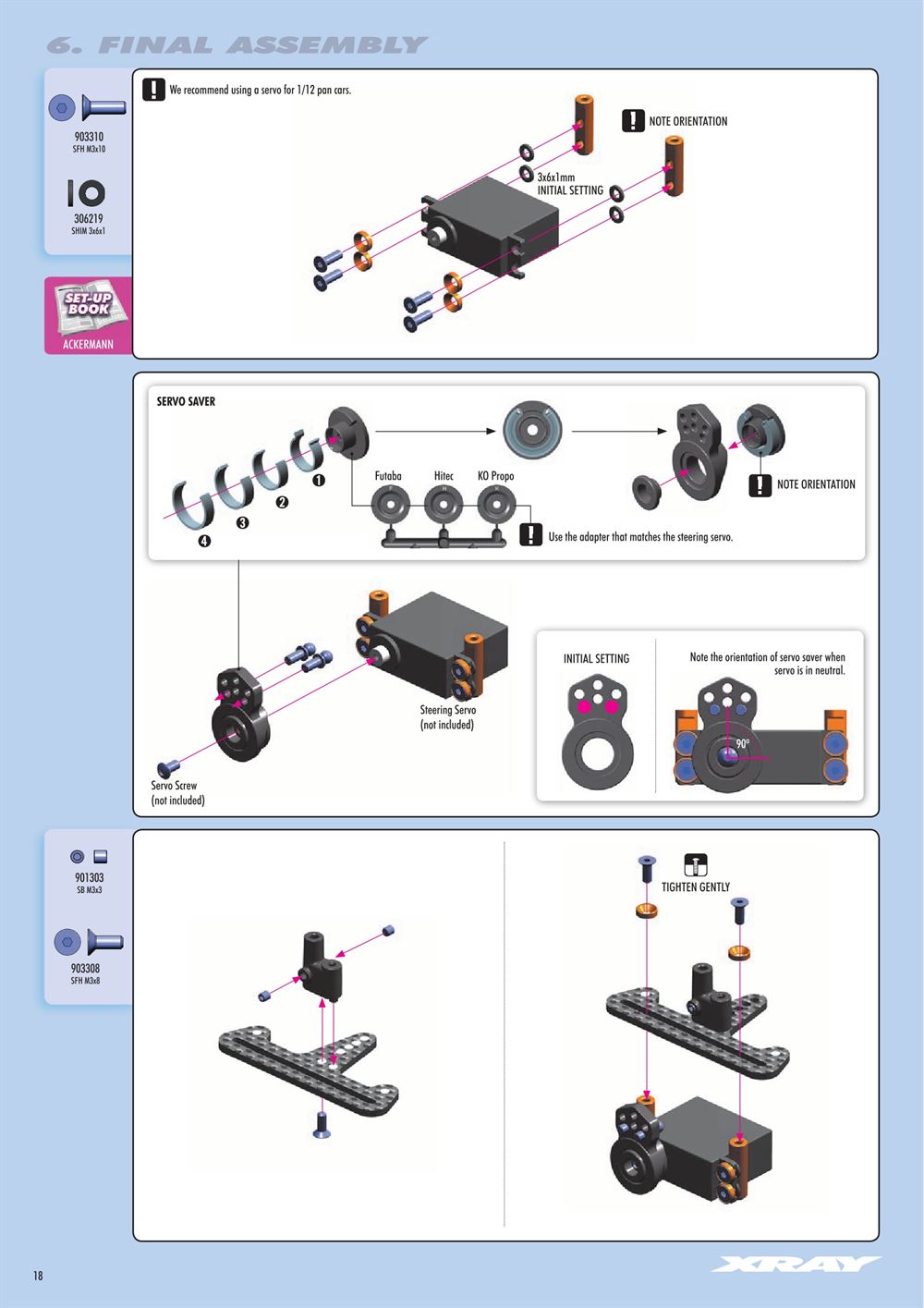 Xray - X12 2017 Specs (X12'17) - Manual - Page 18