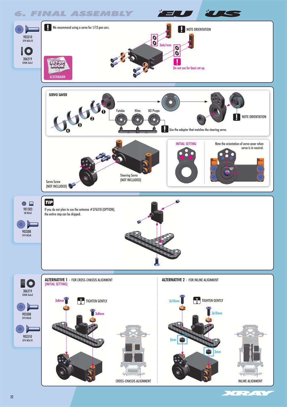 Xray - X12 2018 EU Specs (X12'18 EU) - Manual - Page 22
