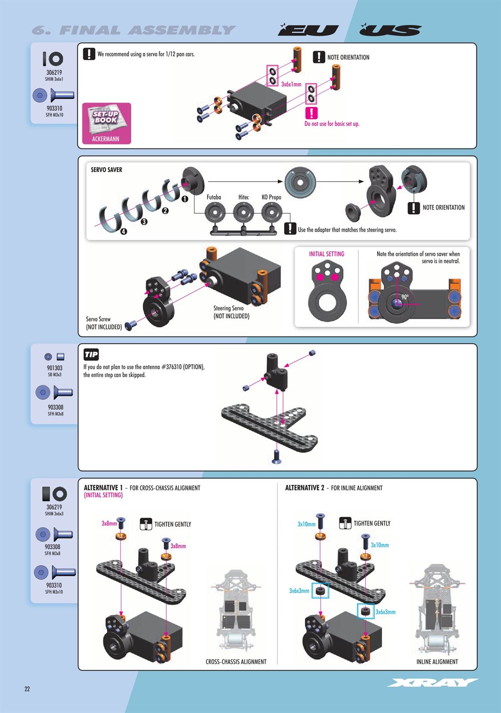 Xray - X12 2019 US Specs (X12'19 US) - Manual - Page 22