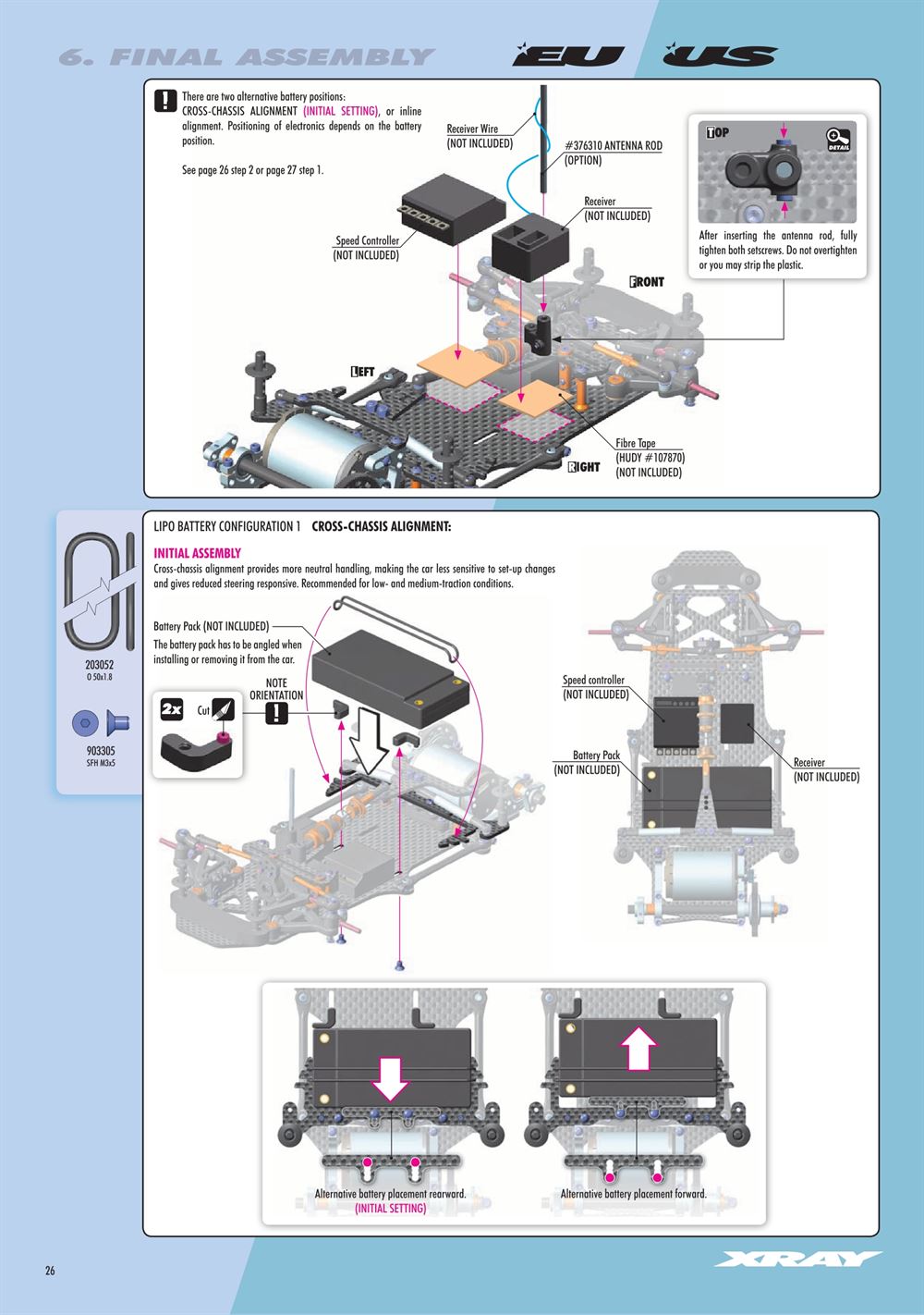 Xray - X12 2019 US Specs (X12'19 US) - Manual - Page 26