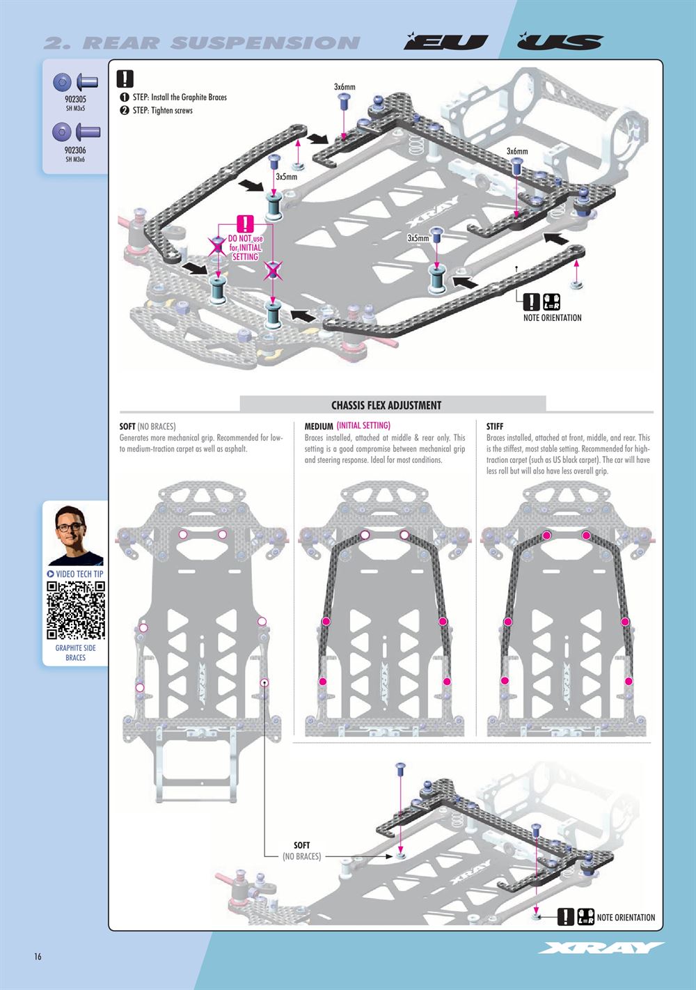 Xray - X12 2022 EU Specs (X12'22 EU) - Manual - Page 16