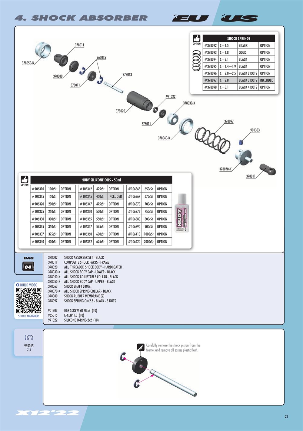 Xray - X12 2022 EU Specs (X12'22 EU) - Manual - Page 21