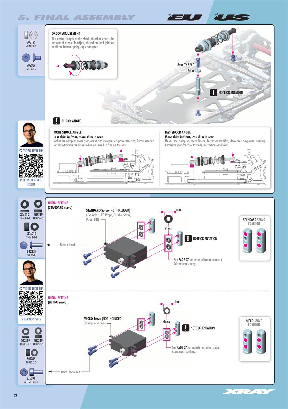 Xray - X12 2022 EU Specs (X12'22 EU) - Manual - Page 24
