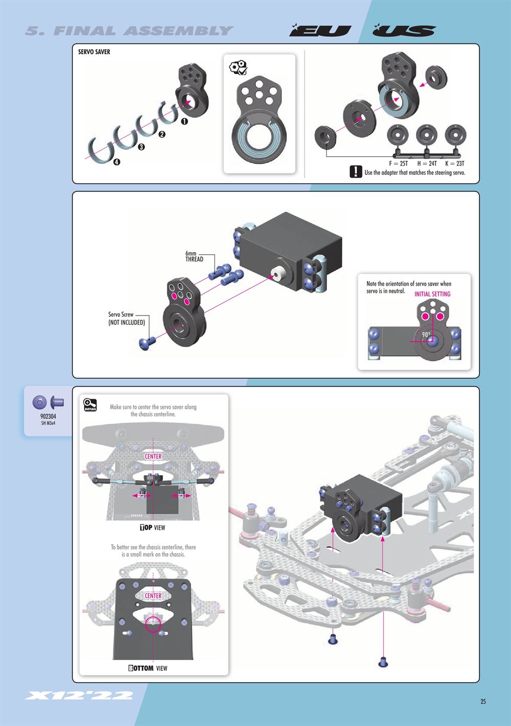 Xray - X12 2022 EU Specs (X12'22 EU) - Manual - Page 25