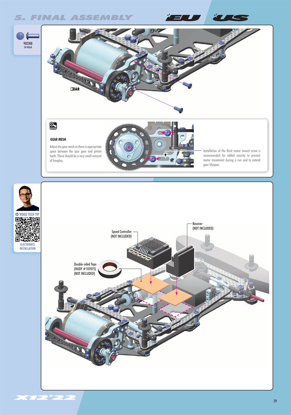 Xray - X12 2022 EU Specs (X12'22 EU) - Manual - Page 29