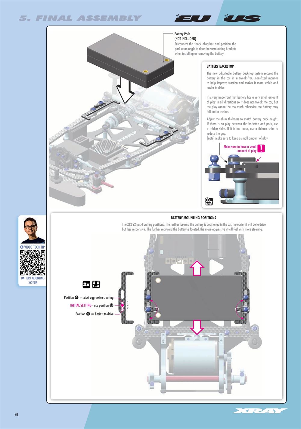 Xray - X12 2022 EU Specs (X12'22 EU) - Manual - Page 30